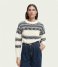 Scotch and Soda  Fair Isle Knitted Cable Pullover Aged White (0402)