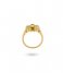 24Kae  Ring met kleurstenen 124101Y Gold plated