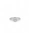 24Kae  Ring With Heart And Structure 124116S Silver colored