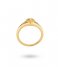 24Kae  Ring With Heart And Structure 124116Y Gold colored