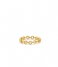 24Kae  Ring met schakelstructuur 124117Y Gold plated