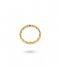 24Kae  Ring met schakelstructuur 124117Y Gold plated