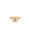 24Kae  Ring Twisted Band And Colored Stones 124128Y Gold colored