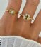 24Kae  Ring Twisted Band And Colored Stones 124128Y Gold colored