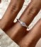 24Kae  Ring met kleurstenen en structuur 12439S Silver colored