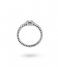 24Kae  Ring met kleurstenen en structuur 12439S Silver colored