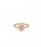 24Kae  Ring Met Kleursteen In Hartvorm 12469Y Goud