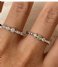 24Kae  Ring Met Kleurstenen En Structuur 12471S Zilver