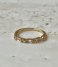 24Kae  Ring met kleurstenen 12473Y Gold colored