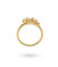 24Kae  Ring met parels en bloemen 12445Y Gold colored