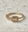24Kae  Ring met kleurstenen 12490Y Gold colored