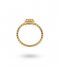 24Kae  Ring met kleurstenen 12490Y Gold colored