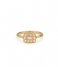24Kae  Ring met kleurstenen 12494Y Gold colored