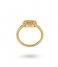 24Kae  Ring met kleurstenen 12494Y Gold colored