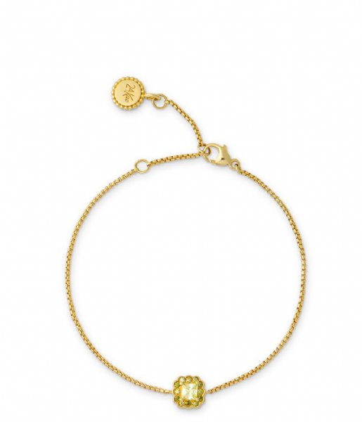24Kae  Bracelet With Vintage Look Ornament 22457Y Gold colored