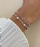24Kae  Bracelet With Rope Structured Hearts 22460S Silver colored