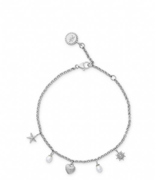 24Kae  Bracelet With Charms And Pearls 22464S Silver colored