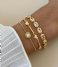 24Kae  Vintage-Look Bracelet Pastel Stones 22465Y Gold colored