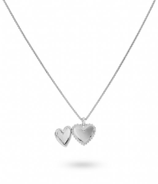 24Kae  Medaillon In Heart Shape 32452S Silver colored