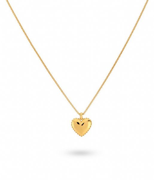 24Kae  Medaillon In Heart Shape 32452Y Gold colored