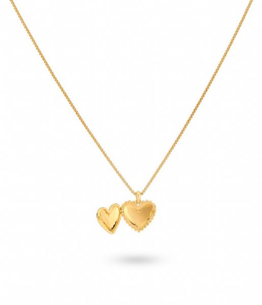 24Kae  Medaillon In Heart Shape 32452Y Gold colored