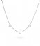24Kae  Necklace With Twisted Hearts 32467S Silver colored