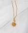 24Kae  Necklace With Sun Pendant 32471Y Gold colored