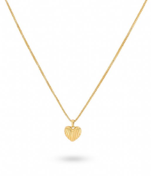 24Kae  Necklace With Heart 32472Y Gold colored