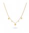 24Kae  Necklace With Pendants And Pearls 32474Y Gold colored