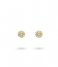 24Kae  Bloemvormige oorsteker 42456Y Gold colored