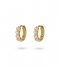 24Kae  Hartvormige oorbellen 42460S Gold colored