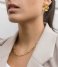 24Kae  Flowershaped Statement Earrings 42496Y Gold colored