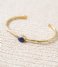 A Beautiful Story  Moonlight Lapis Lazuli GP Bracelet Gold plated