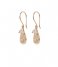 A Beautiful Story  Intention Rose Quartz Earrings GP Gold Plated