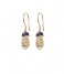 A Beautiful Story  Intention Lapis Lazuli Earrings GP Gold Plated