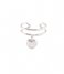 A Beautiful Story  Symbol Ear cuff Heart SP Silver colored