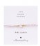 A Beautiful Story  Iris Card Rose Quartz Bracelet GC Gold colored