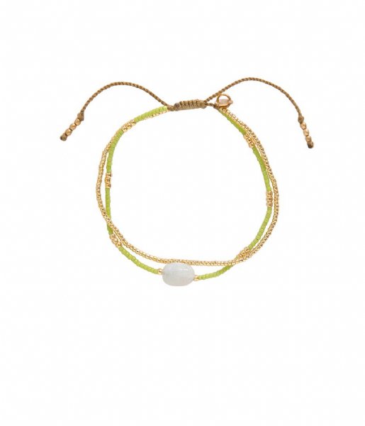 A Beautiful Story  Feeling Moonstone Bracelet GC Gold colored