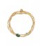 A Beautiful Story  Energetic Aventurine Bracelet GC Gold colored
