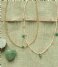 A Beautiful Story  Aware Aventurine GC Necklace Gold colored