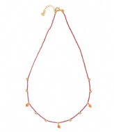 A Beautiful Story Aware Carnelian GC Necklace Gold colored