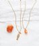 A Beautiful Story  Calm Carnelian Necklace GC Gold colored