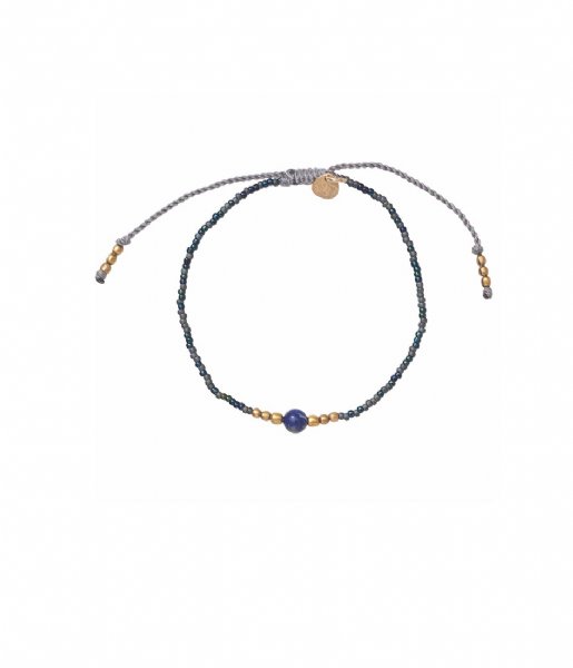 A Beautiful Story  Iris Lapis Lazuli GC Bracelet Blue Gold colored