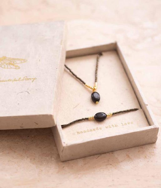 A Beautiful Story  Gift Set Confidence Black Onyx GC Gold colored