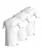 Adidas V Neck Shirt 3-Pack White (100)