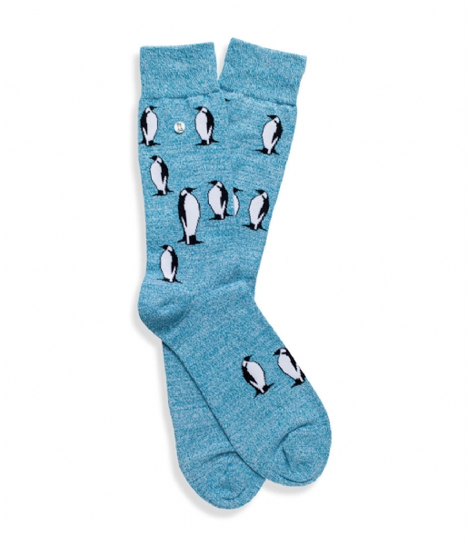Alfredo Gonzales  The Penguin Socks blue melee black white (129)