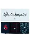 Alfredo Gonzales Sokken Sea 3 Pack Giftbox Blauw alfredo gonzales kopen in de aanbieding