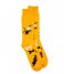 Alfredo Gonzales  Cats Socks Mustard (119)