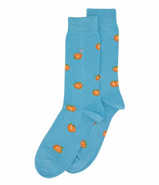 Alfredo Gonzales  Peach Socks light blue orange blue (113)