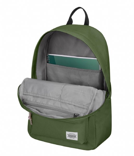American Tourister  Upbeat Backpack Zip Olive Green (1635)